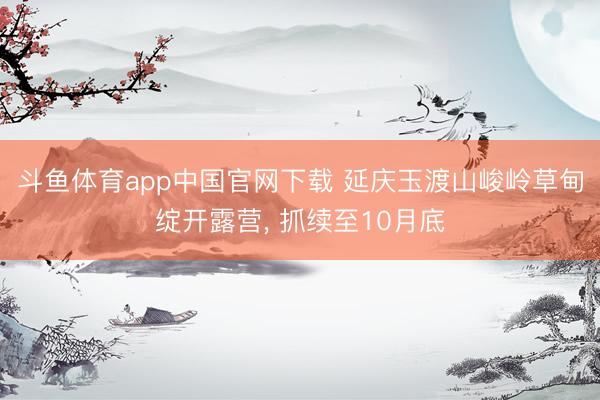 斗鱼体育app中国官网下载 延庆玉渡山峻岭草甸绽开露营， 抓续至10月底